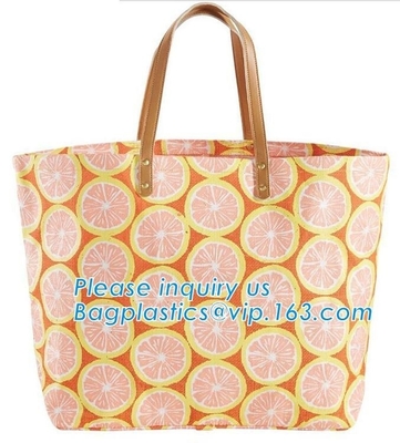 Lona de encargo promocional Tote Bag, lazo Backpa de Logo Printed Organic Calico Cotton del tamaño enorme del algodón del regalo de la promoción