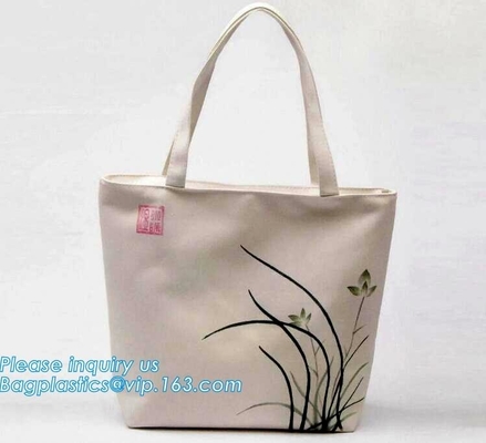 La aduana al por mayor del precio de fábrica imprimió 12OZ la lona de algodón Tote Bag, lona de algodón natural B de la playa de Eco del tamaño de la norma de color