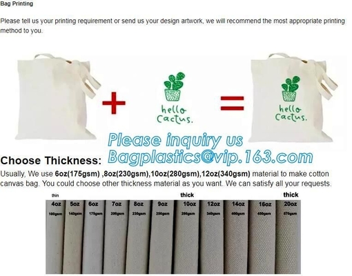 La aduana al por mayor del precio de fábrica imprimió 12OZ la lona de algodón Tote Bag, lona de algodón natural B de la playa de Eco del tamaño de la norma de color