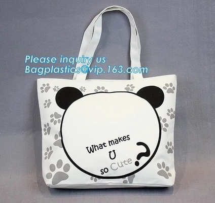 Lona de algodón de alta calidad Tote Bag, Logo Printed Cotton Can de encargo personalizado del tamaño estándar del bolso de Tote Bag Cotton Canvas