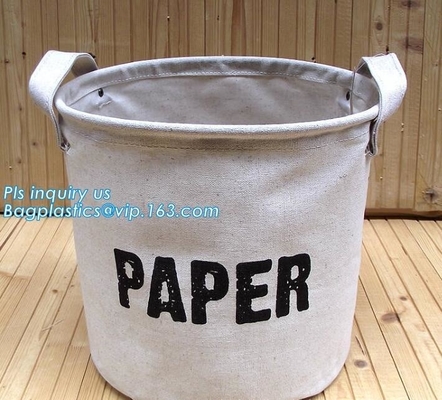 Cesta de escritorio del almacenamiento de la lona, algodón con mejores ventas del viento de la marina de guerra y bagease de escritorio de la cesta del almacenamiento de la caja de almacenamiento de lino de la ruina