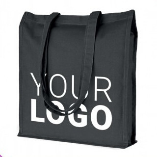 La bolsa de asas blanca llana promocional del algodón de la manija con el bolso de encargo de la tela de algodón del logotipo, Logo Printed Cotton Canvas de encargo caliente