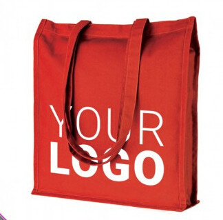Lona de algodón promocional Tote Bag, Tote Shopping Bag, bolso de la lona, algodón de Logo Printed Custom Organic Calico del tamaño estándar