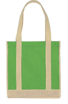 La bolsa de asas de ultramarinos orgánica del algodón, totalizador del ultramarinos de dos tonos, totalizador reciclado del ultramarinos del algodón, aduana del bolso de lazo de la lona con el registro