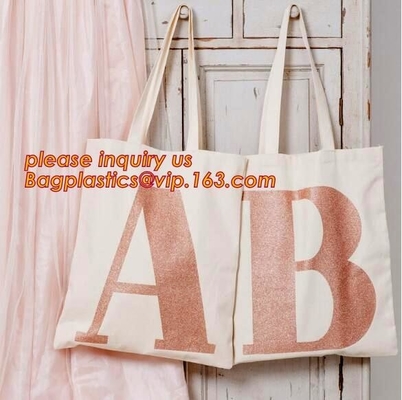Bolso de compras manejado del yute/del algodón, algodón de encargo de la impresión manejar el bolso que hace compras de papel negro de lujo con packa del bagease del logotipo del oro