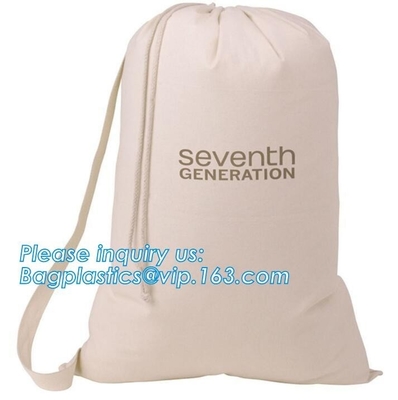Bolso diario reciclable de moda de encargo del lavado del lavadero del algodón del uso, bagea impreso grande del bagplastics del bolso del lavadero del hotel del algodón