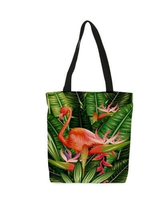 venta al por mayor promocional 100%, totalizador orgánico de la bolsa de asas de la lona de algodón de la impresión de encargo del bolso de la lona de la manija del algodón de la lona amistosa de Eco