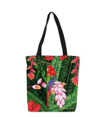 La lona de algodón llana blanca y negra al por mayor maneja la bolsa de asas negra de la lona, bolso natural en blanco de la lona de algodón sin logotipo