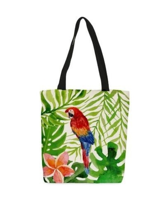 Bolso natural en blanco impreso pantalla de seda de encargo de la lona de algodón del estilo de la manija del material de algodón sin bagease del bagplastics del logotipo