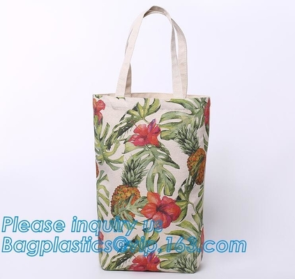 Hombro con clase del algodón del yute de los colores de la mezcla de la moda manejar los bolsos para las señoras que hacen compras con la manija de la cuerda, orgánico de encargo de la promoción