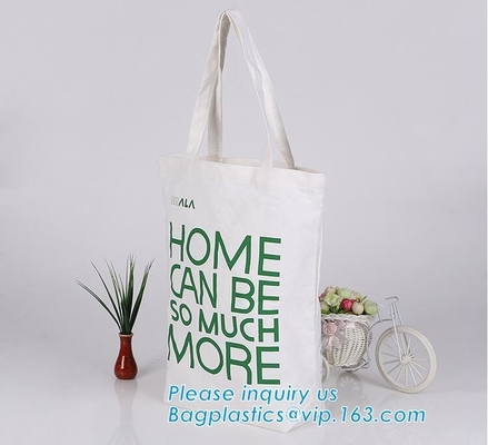 Manija larga comercial justa de la bolsa de asas de la lona de algodón del calicó, lona de algodón Tote Bag con el bolsillo adicional 2 afuera para el uso del día