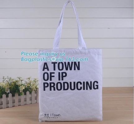 Bolso reciclable de doble uso del algodón del hombro de la manija que hace compras, totalizador manejado blanco por encargo b de la lona de algodón 12oz del fabricante