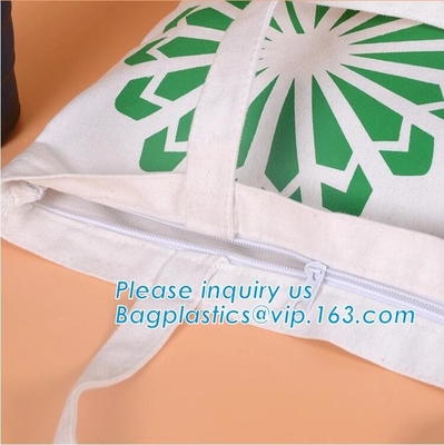 bolsos largos del algodón de la manija del bolso blanco del algodón buenos para el ambiente, bagease promocional del bolso de la manija de la bolsa de asas de compras del algodón