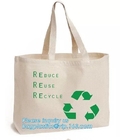 Totalizador de la lona de algodón de la manija de la cuerda de Logo Reusable Shopping Bags Rough