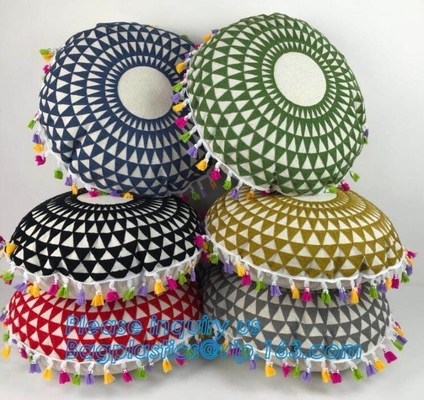 Eco reutilizable étnico empaqueta al indio Mandala Style Meditation Pillow Embroidered Suzani
