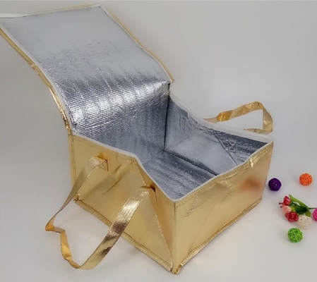 una tela más fresca del aislamiento térmico del bolso para el refrigerador empaqueta un bolso más fresco de la familia de la comida campestre al por mayor del tama o, luz reutilizable resistente