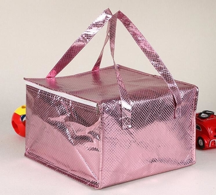 Bolso comercial vendedor caliente de la entrega de la comida del refrigerador grueso superior del aislamiento del logotipo de encargo del OEM, aluminio no tejido promocional