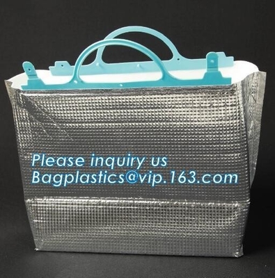 El bolso portátil del refrigerador del bolso del almuerzo del aislamiento térmico aisló el bolso aislado de la comida campestre de la capacidad grande, PA hermético termal del hielo