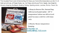 Papel de aluminio aislado reutilizable bolso termal del bolso del almuerzo del bolso del refrigerador de 6 paquetes, bagease termal del bolso de la entrega de la comida del ldpe de la hoja