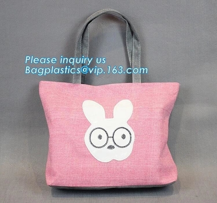 El logotipo impreso modificado para requisitos particulares laminó bolsos del yute del totalizador que hacían compras con la manija, la moda y el bolso de compras de encargo ambiental del yute