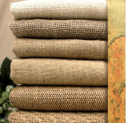 anchura 5meter de los 5cm cada tela decorativa del yute del cordón del rollo, rollo al por mayor modificado para requisitos particulares de /Jute del rollo de la arpillera, rollo Ju de la tela de la arpillera