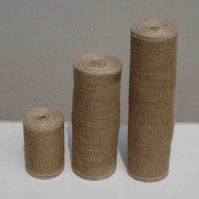 anchura 5meter de los 5cm cada tela decorativa del yute del cordón del rollo, rollo al por mayor modificado para requisitos particulares de /Jute del rollo de la arpillera, rollo Ju de la tela de la arpillera