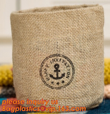 Organizador durable amistoso plegable Basket, algodón Lin del almacenamiento del yute de Eco de las ventas del Amazonas del hogar caliente de la moda de la capacidad grande