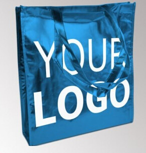 Bolso no tejido de encargo reciclable de Logo Printed Grocery Tote Bag de los PRODUCTOS de calidad, bolso no tejido promocional de los PP, plegamiento