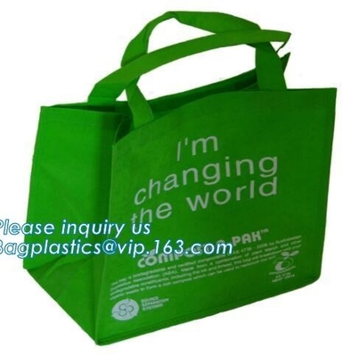 bolso promocional no tejido no tejido de impresión de encargo reciclado barato de la moda del bolso del bolso de los pp de las compras del totalizador del ultramarinos, bagease pac