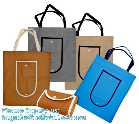 Las compras plegables de encargo no tejidas de Wholesale Promotional Cheap del fabricante de los bolsos reciclan el bolso no tejido de los PP, bagplastics,