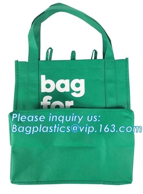 Las ventas al por mayor forman el bolso no tejido blanco vendedor superior del totalizador, bolso no tejido plegable, bolso que hace compras no tejido, bagplastics,