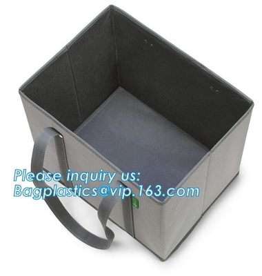 bolsos tejidos pp, caja no tejida, caja de almacenamiento, caja fácil de la carga, diseño de la caja, caja de la manija, una caja más gruesa, caja del ultramarinos, cajas de la oficina