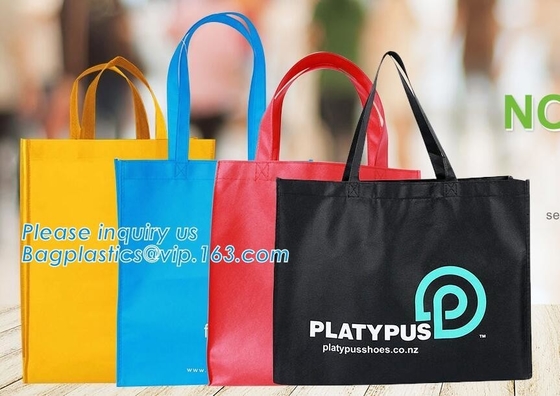 Bolsos no tejidos de alta calidad promocionales al por mayor, vagos no tejidos reciclables modificados para requisitos particulares fabricante del comprador de la ropa de China