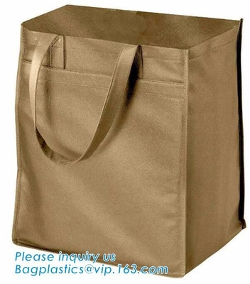 Sublimación de encargo del nuevo diseño que imprime los bolsos no tejidos de Rpet, bolso no tejido aislado no tejido portátil al aire libre de las compras