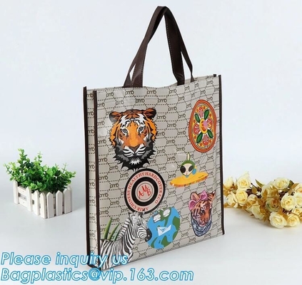 Bolsos más frescos no tejidos reutilizables de la preservación del calor de Guangzhou del bolso del precio de fábrica, bolso no tejido gris del sacador con la parte inferior, punc
