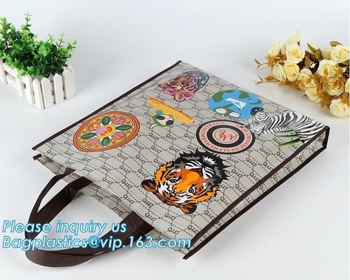 Bolsos más frescos no tejidos reutilizables de la preservación del calor de Guangzhou del bolso del precio de fábrica, bolso no tejido gris del sacador con la parte inferior, punc