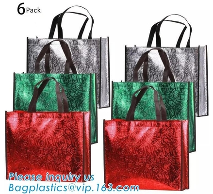 Bolsos de compras no tejidos reutilizables plegables de encargo del murah del bolso del plegamiento, bolso no tejido de Recycelable llevar el bolso que hace compras