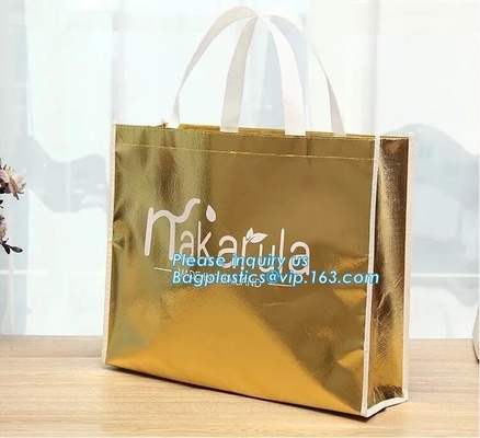 el bolso no tejido barato del sellado caliente de la promoción, el bolso no tejido promocional más barato de la impresión, todo el color laminó alta marca no