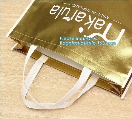 el bolso no tejido barato del sellado caliente de la promoción, el bolso no tejido promocional más barato de la impresión, todo el color laminó alta marca no