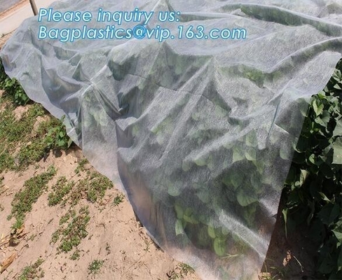 tela tejida material de los pp en rollo tubular con el color negro para la película agrícola del pajote, nonwov biodegradable del spunbond de los pp