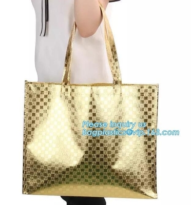 La bolsa de asas no tejida térmica en caliente ultrasónica al por mayor de encargo, bolso no tejido hecho a máquina lleno-auto para hacer compras, bagease