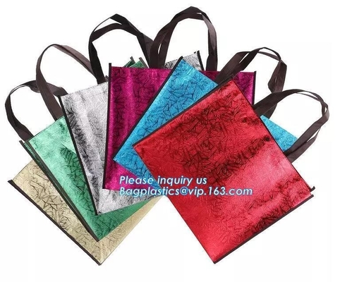La bolsa de asas no tejida térmica en caliente ultrasónica al por mayor de encargo, bolso no tejido hecho a máquina lleno-auto para hacer compras, bagease