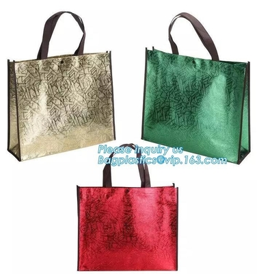 La bolsa de asas no tejida térmica en caliente ultrasónica al por mayor de encargo, bolso no tejido hecho a máquina lleno-auto para hacer compras, bagease