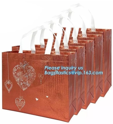 Bolso no tejido laminado de alta calidad de los PP del precio de fábrica, bolsos no tejidos modificados para requisitos particulares al por mayor del logotipo de la impresión con la secuencia para enviar y dirección