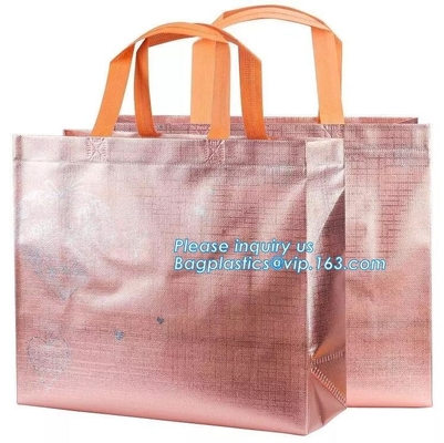 Bolso no tejido laminado de alta calidad de los PP del precio de fábrica, bolsos no tejidos modificados para requisitos particulares al por mayor del logotipo de la impresión con la secuencia para enviar y dirección