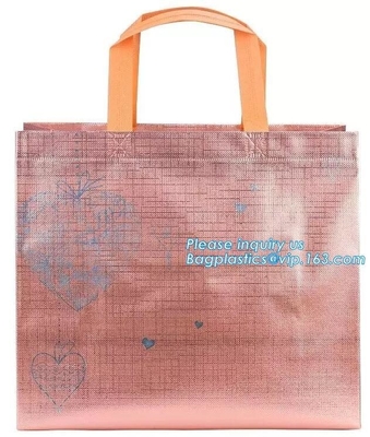Bolso no tejido laminado de alta calidad de los PP del precio de fábrica, bolsos no tejidos modificados para requisitos particulares al por mayor del logotipo de la impresión con la secuencia para enviar y dirección