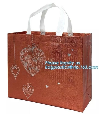 Bolso no tejido laminado de alta calidad de los PP del precio de fábrica, bolsos no tejidos modificados para requisitos particulares al por mayor del logotipo de la impresión con la secuencia para enviar y dirección