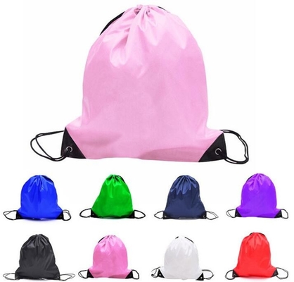 Los pescados plegables amistosos reutilizables portátiles promocionales del poliéster de Eco del tamaño estándar forman las compras Tote Bags With Handle