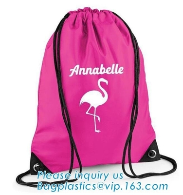 El bolso de lazo del tejido de poliester /advertising tira del arreglo para requisitos particulares BAGEASE del bolsillo del hombro de /nylon del bolso del paño de la mochila de la cuerda