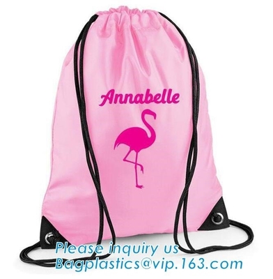 El bolso de lazo del tejido de poliester /advertising tira del arreglo para requisitos particulares BAGEASE del bolsillo del hombro de /nylon del bolso del paño de la mochila de la cuerda